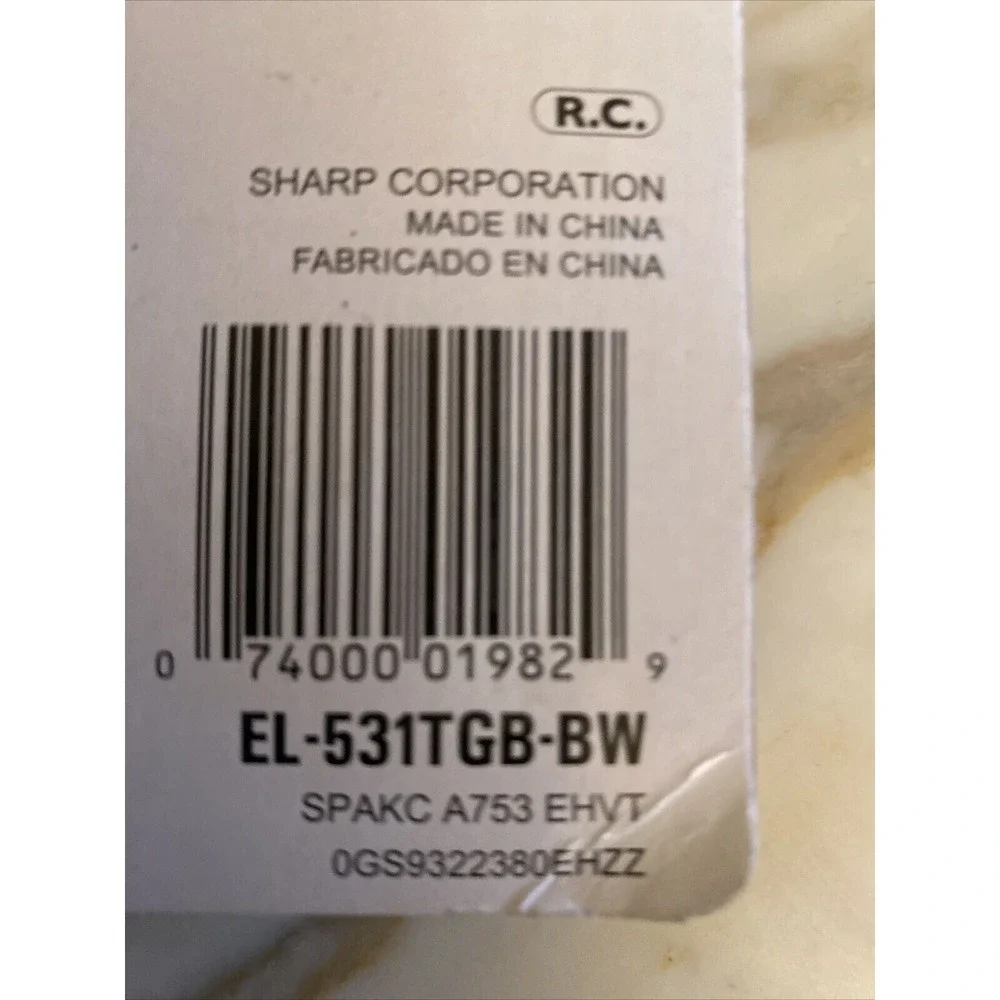 Sharp Scientific Calculator Black EL-531TGB-BW Advanced DAL 273 Functions New